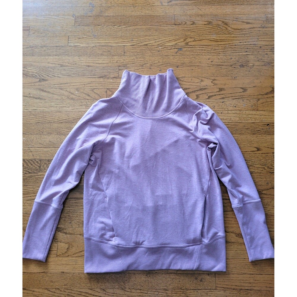Lululemon High Lines Pullover Sweatshirt Heathered Vintage Mauve Size 12